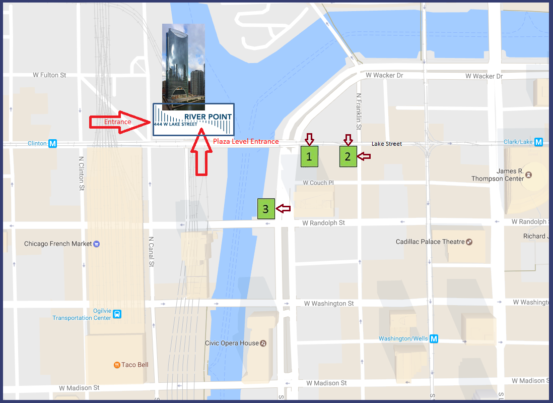 Parking & Event Location Map